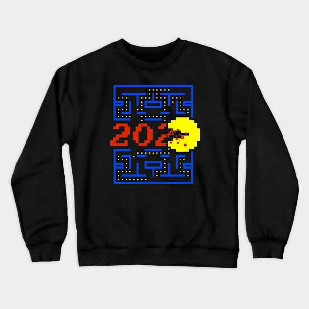 PACMAN New Year Crewneck Sweatshirt by RCM Graphix